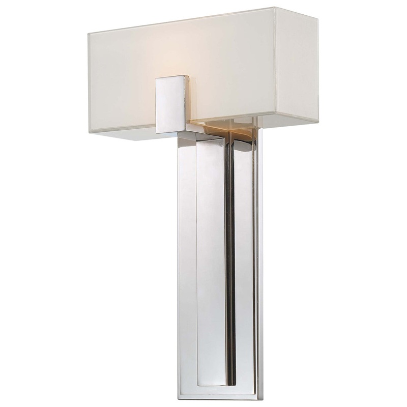 1-Light Wall Sconce in Polished Nickel